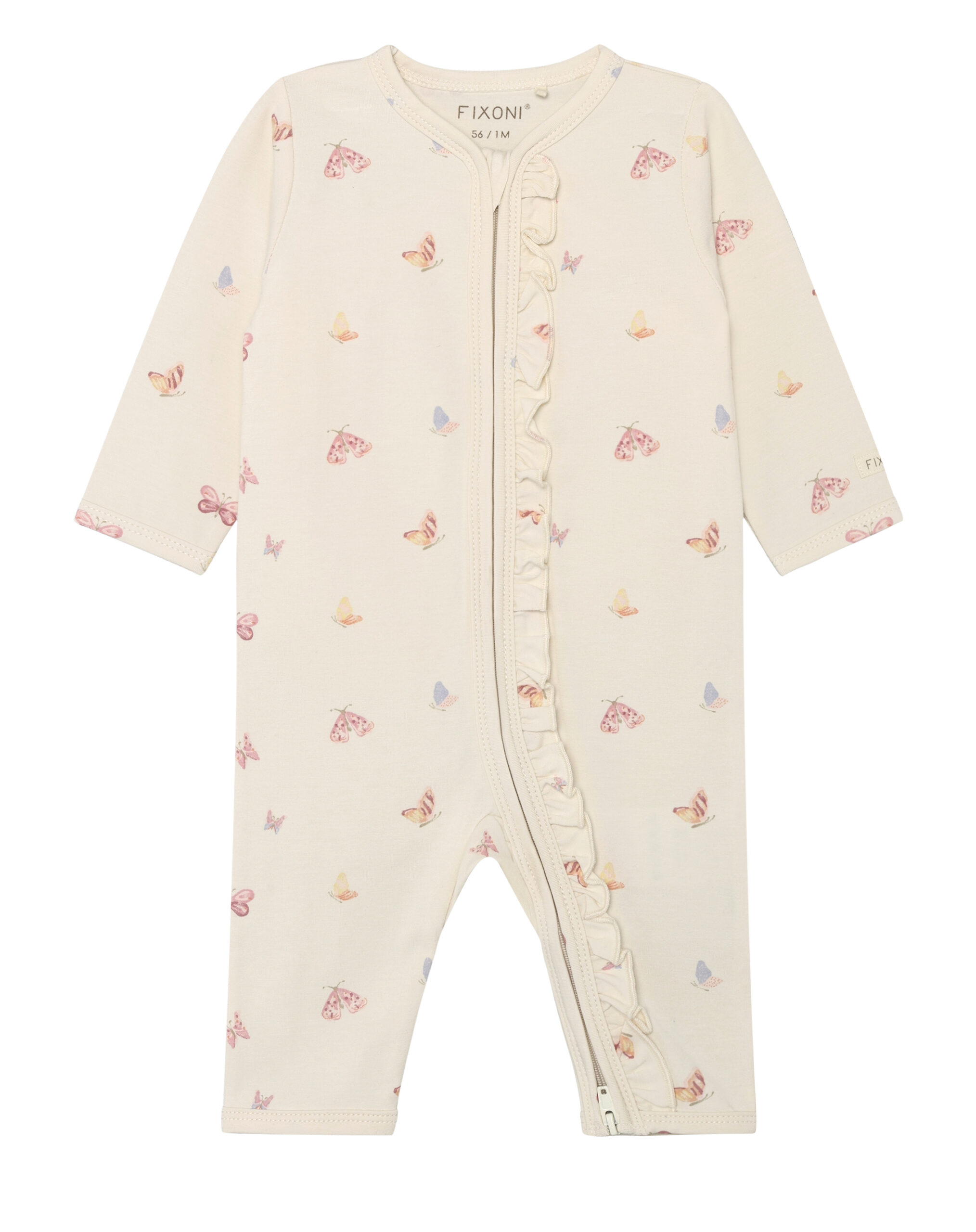 Fixoni lukuga beebide kombinesoon liblikatega