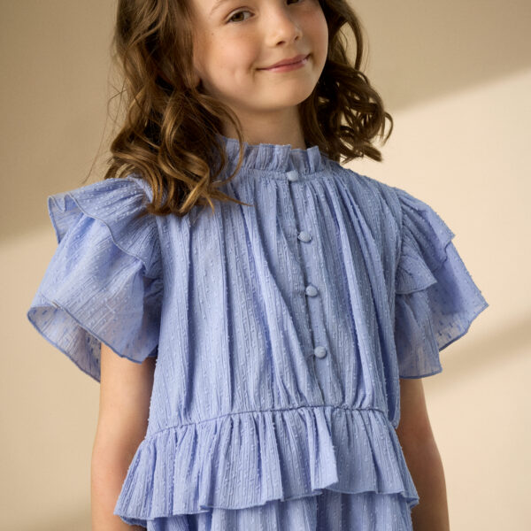 Creamie tüdrukute sinine õhuline kleit