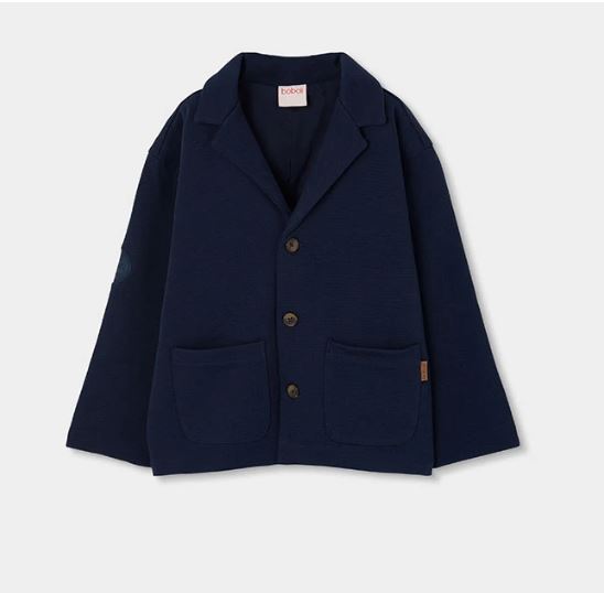 poiste sinine kootud pintsak