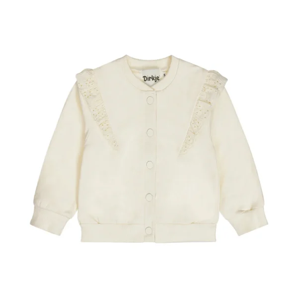 Beebide valge trukkidega jakk