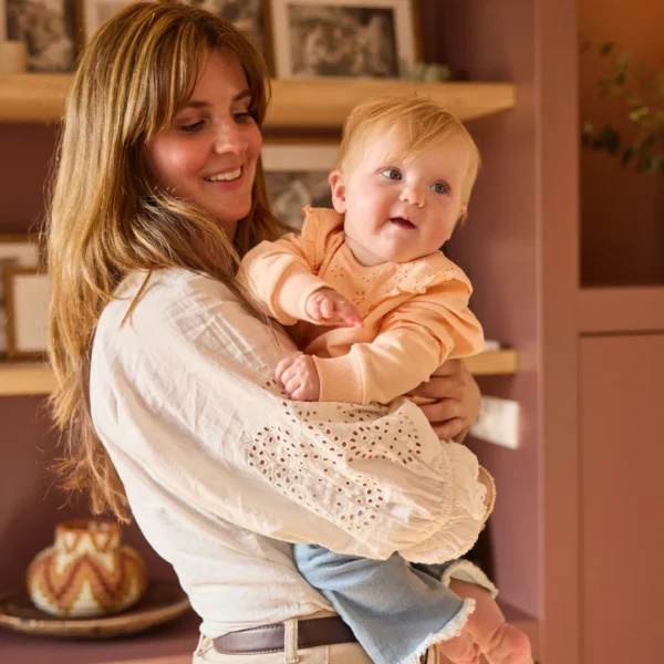 Beebide puuvillane virsikuoranž pusa